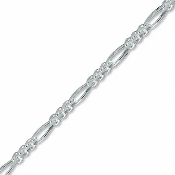 Men's 7.0mm Figaro Chain Bracelet in Sterling Silver - 8.5