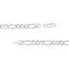 Thumbnail Image 2 of Men's 7.0mm Figaro Chain Bracelet in Sterling Silver - 8.5"