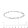 Thumbnail Image 3 of Men's 7.0mm Figaro Chain Bracelet in Sterling Silver - 8.5"