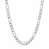 Men's 7.0mm Figaro Chain Necklace in Sterling Silver - 24"