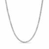 Adjustable 1.0mm Wheat Chain Necklace in 10K White Gold  - 22"