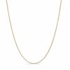 0.9mm Adjustable Cable Chain Necklace in 14K Gold