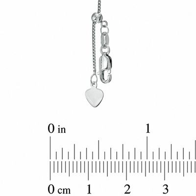 0.7mm Adjustable Box Chain Necklace in 14K White Gold - 22"