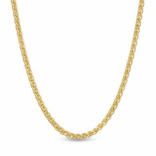 0.9mm Wheat Chain Necklace in 14K Gold