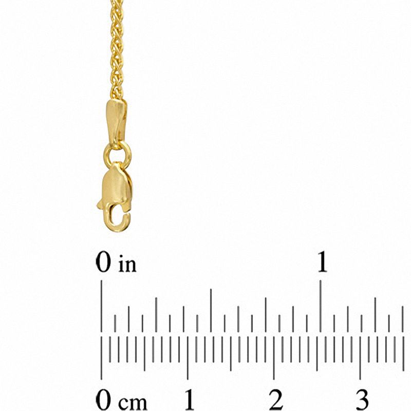 0.9mm Wheat Chain Necklace in 14K Gold - 18"
