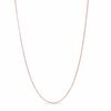 0.6mm Box Chain Necklace in 14K Rose Gold - 18"