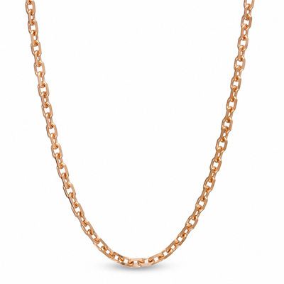 1.1mm Cable Chain Necklace in 14K Rose Gold - 18"