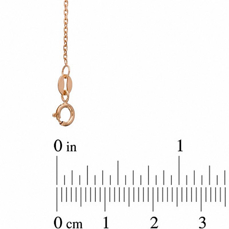 1.1mm Cable Chain Necklace in 14K Rose Gold - 18"