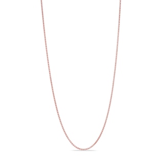 1.1mm Wheat Chain Necklace in 14K Rose Gold - 18"