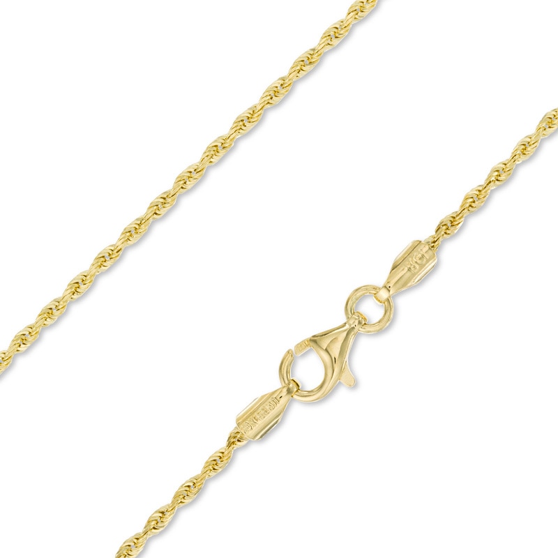 1.5mm Rope Chain Necklace in 14K Gold - 18"