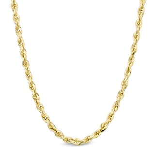 2.5mm Rope Chain Necklace in 14K Gold