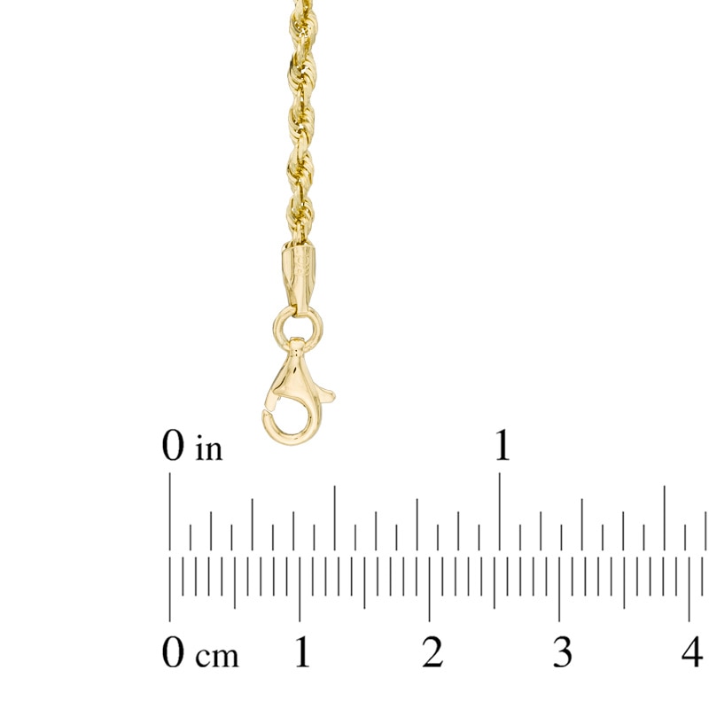 2.5mm Rope Chain Necklace in 14K Gold
