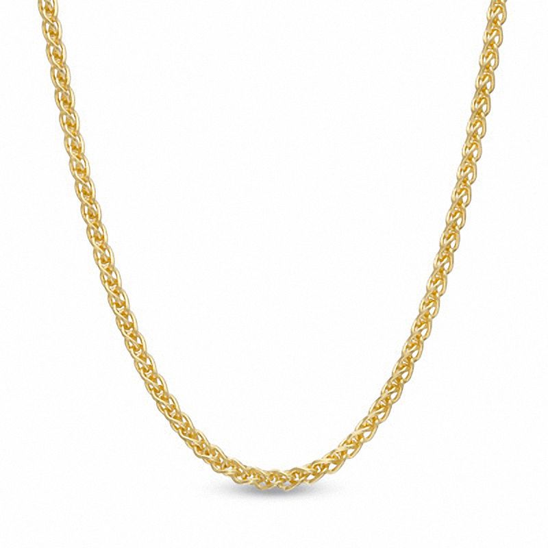 1.0mm Wheat Chain Necklace in 14K Gold - 16"