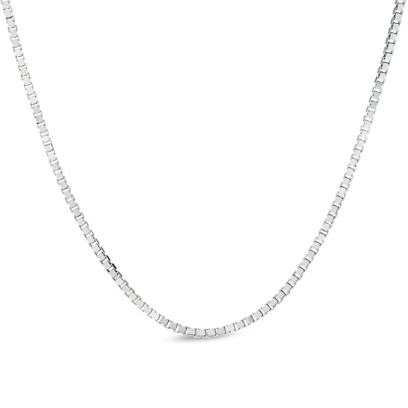 16 14k white gold chain