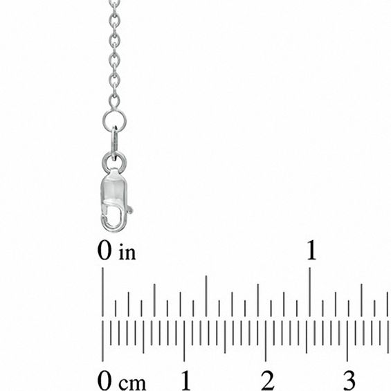 1.1mm Cable Chain Necklace in 14K White Gold - 16"