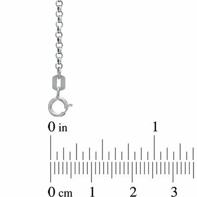 Ladies' 1.9mm Rolo Chain Necklace in 14K White Gold - 18"