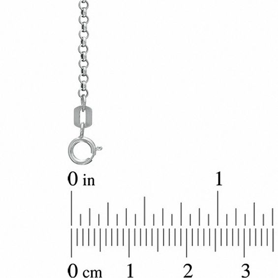 Ladies' 1.9mm Rolo Chain Necklace in 14K White Gold - 18"