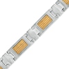 Thumbnail Image 0 of Men's Cable Link Bracelet in Two-Tone Stainless Steel - 8.5"