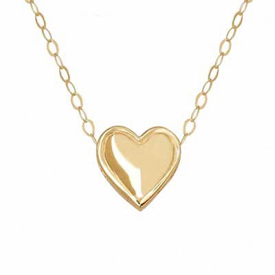 TEENYTINY™ Heart Pendant in 10K Gold - 17"