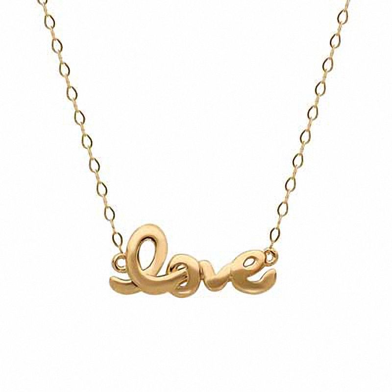 TEENYTINY™ "Love" Necklace in 10K Gold - 17"|Peoples Jewellers