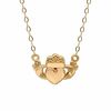 TEENYTINY™ Claddagh Necklace in 10K Gold - 17"