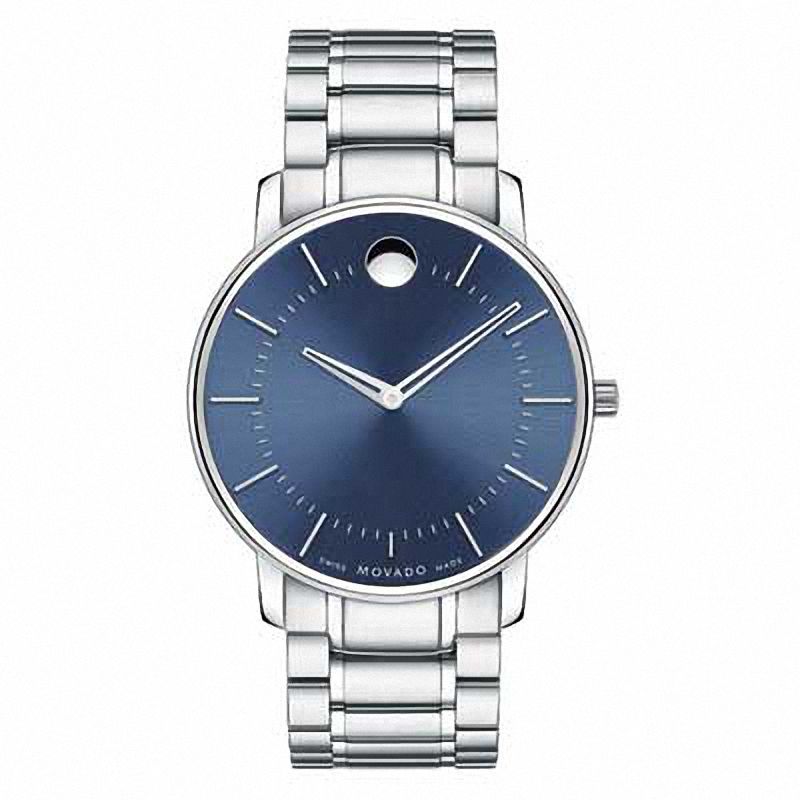 Men's Movado Watch with Blue Museum Dial (Model: 0606688)|Peoples Jewellers