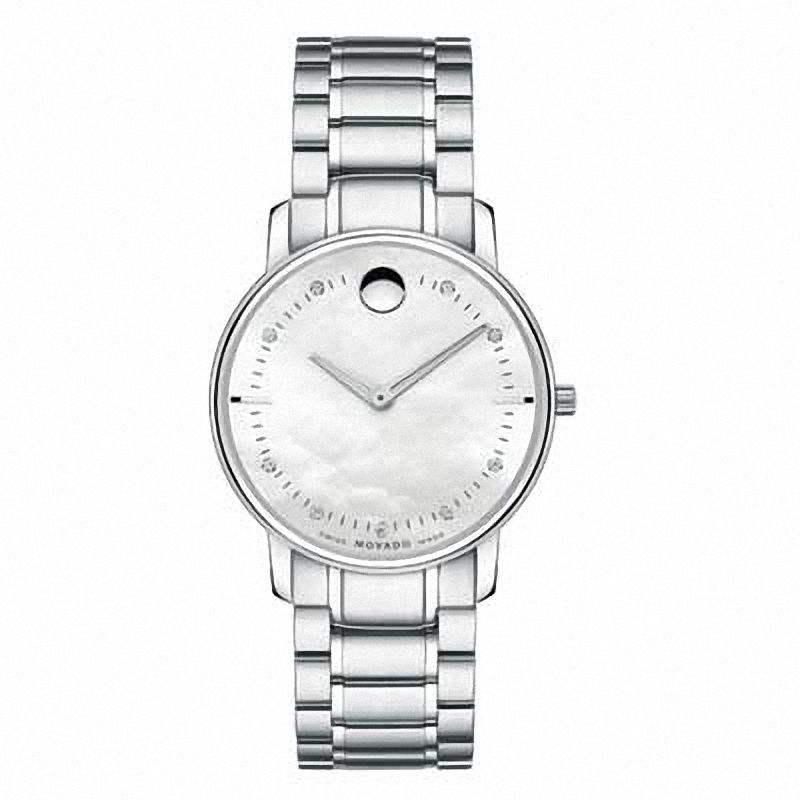 Ladies' Movado TC Thin Watch with Mother-of-Pearl Dial (Model: 0606691)|Peoples Jewellers