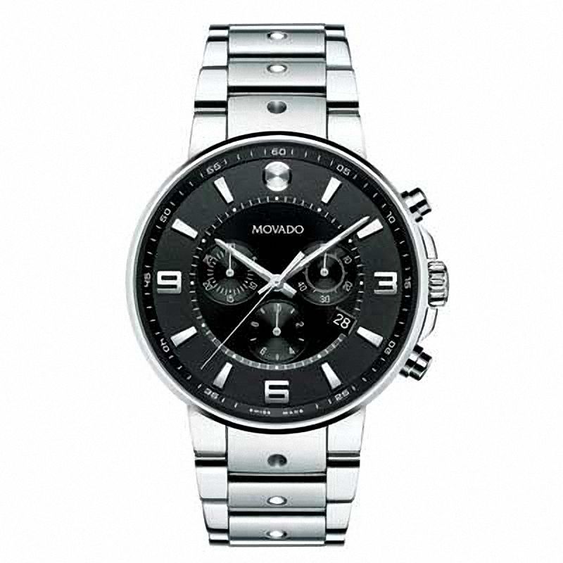 Men's Movado SE Pilot Chronograph Watch with Black Dial (Model: 0606759)