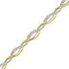 0.25 CT. T.W. Diamond Loose Braid Bracelet in 10K Gold