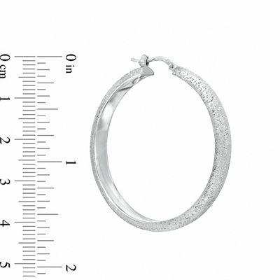 Charles Garnier 40mm Hoop Earrings in Sterling Silver