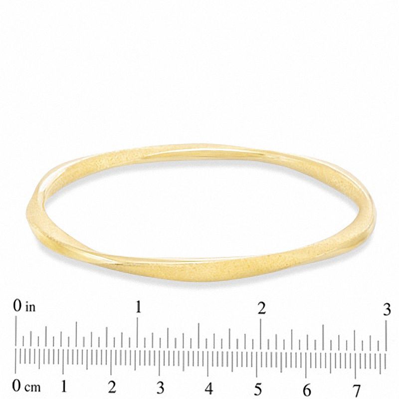 Charles Garnier Twist Bangle in Sterling Silver with 18K Gold Plate - 7.5"