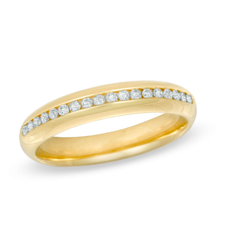 Main Image 1 of 0.15 CT. T.W. Diamond Anniversary Band in 14K Gold