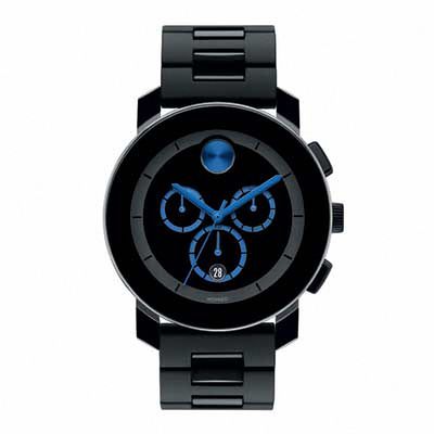 Men's Movado Bold® Blue Chronograph Watch (Model: 3600101)