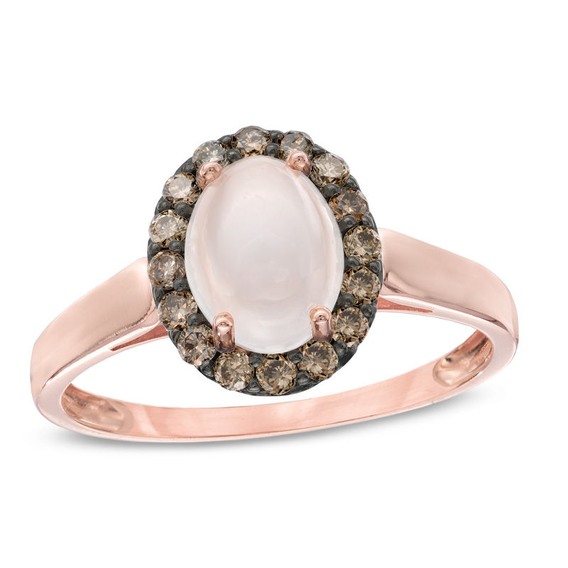 Rose gold clearance engagement rings peoples