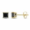 Thumbnail Image 0 of 1.00 CT. T.W. Princess-Cut Black Diamond Stud Earrings in 10K Gold