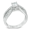 1.25 CT. T.W. Diamond Split Shank Engagement Ring in 14K White Gold