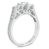 1.00 CT. T.W. Diamond Three Stone Engagement Ring in 10K White Gold