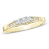 0.25 CT. T.W. Princess-Cut Diamond Three Stone Ring in 10K Gold