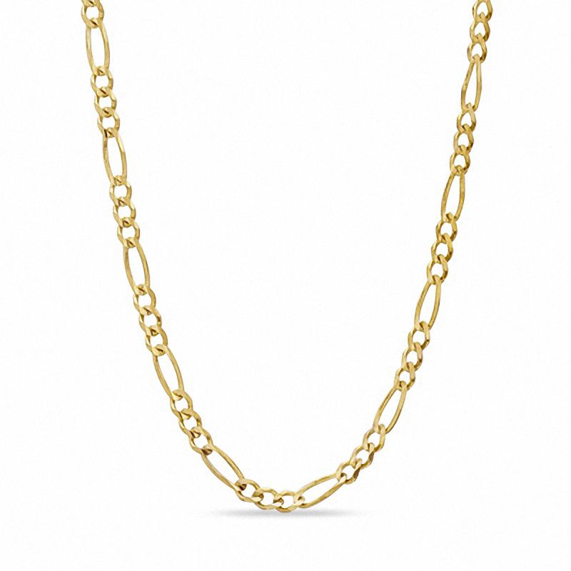 5.0mm Figaro Chain Necklace in 10K Gold - 22"