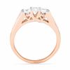 0.50 CT. T.W. Princess-Cut Diamond Three Stone Engagement Ring in 10K Rose Gold