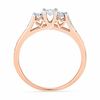 Thumbnail Image 1 of 0.50 CT. T.W. Diamond Three Stone Engagement Ring in 10K Rose Gold