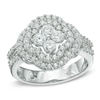 Thumbnail Image 0 of 1.00 CT. T.W. Diamond Clover Double Frame Ring in 10K White Gold