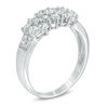 1.00 CT. T.W. Diamond Pyramid Cluster Ring in 10K White Gold