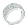 Thumbnail Image 1 of 1.00 CT. T.W. Diamond Multi-Row Anniversary Band in 10K White Gold