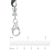 0.50 CT. T.W. Enhanced Black and White Diamond Double Row Infinity Bracelet in Sterling Silver