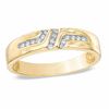 Men's 0.12 CT. T.W. Diamond Wedding Band in 10K Gold