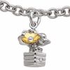 Thumbnail Image 0 of Tween Diamond Accent Flower Pot Charm Bracelet in Two-Tone Sterling Silver - 6.0"