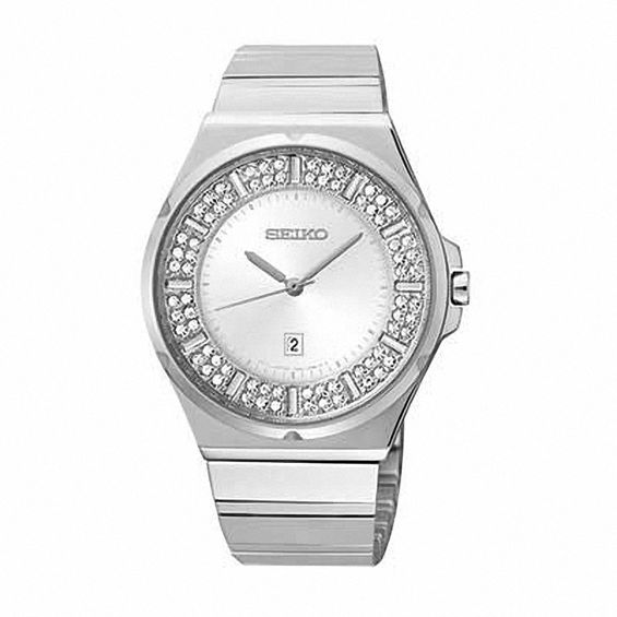 Ladies' Seiko Solar Crystal Watch (Model: SXDF71)