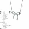 0.25 CT. T.W. Diamond Bow Necklace in Sterling Silver