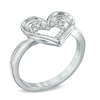 Thumbnail Image 1 of The Heart Within™ Diamond Accent Heart Ring in Sterling Silver